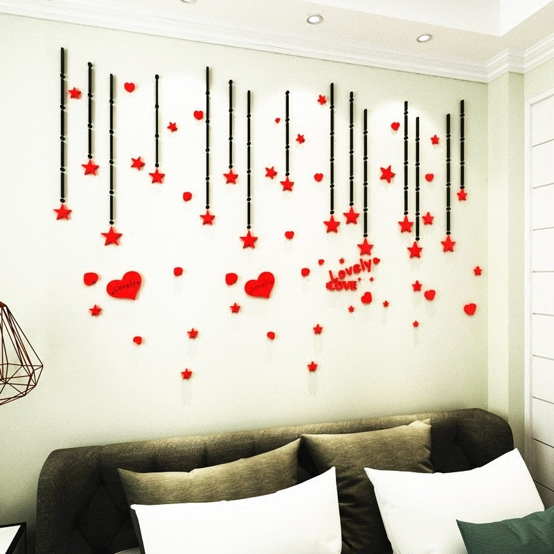 Decorative painting acrylic wallpaper