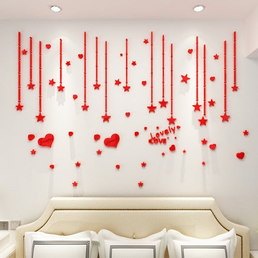 Decorative painting acrylic wallpaper