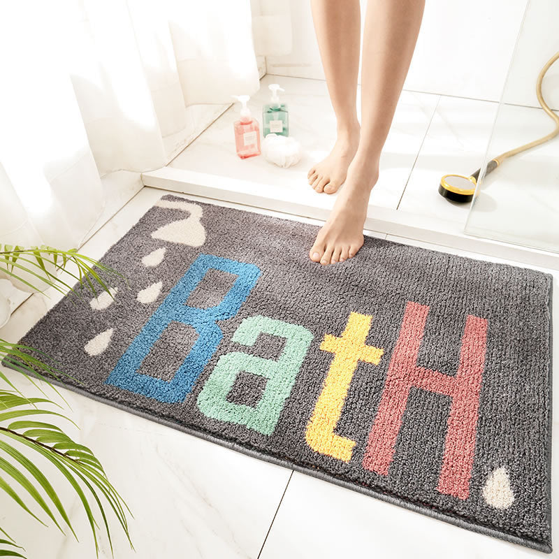 Bathroom Floor Mats, Bathroom Non-Slip Mats, Toilet Toilets, Absorbent Foot