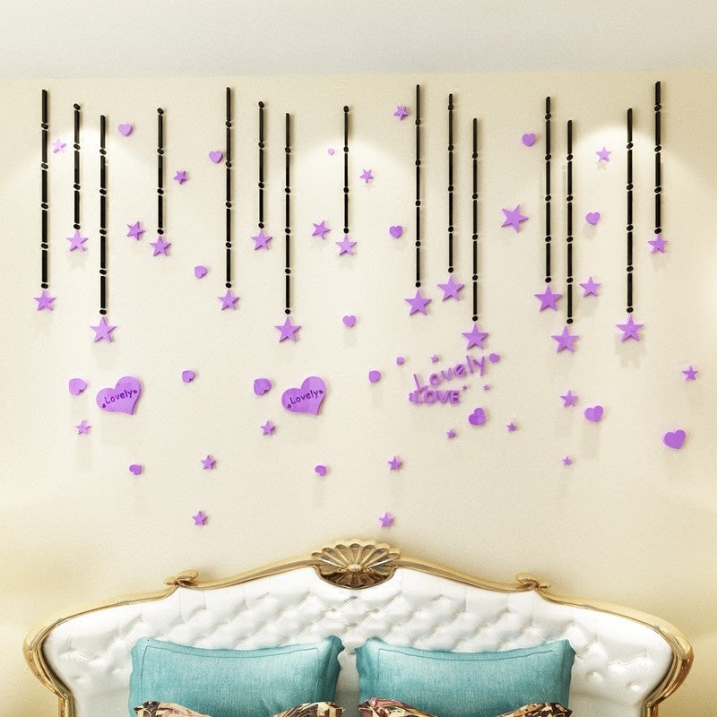 Decorative painting acrylic wallpaper