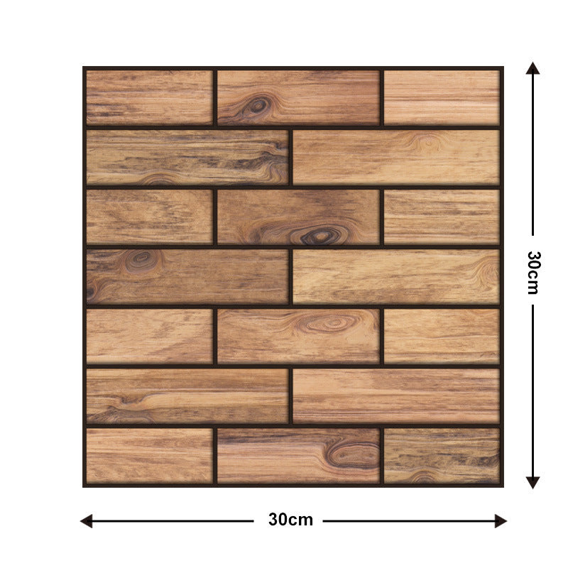 Wood Grain Sticker Living Room 3D Wallpaper Home Decoration Wallpaper